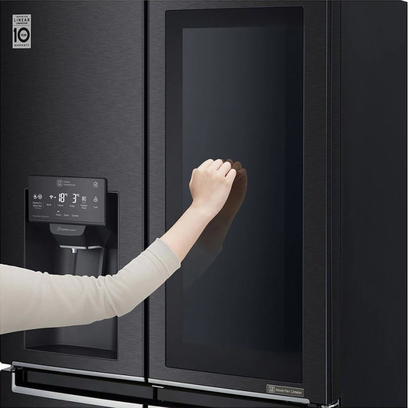 قابلیت InstaView در LG GR-X29FTQEL Refrigerator Freezer
