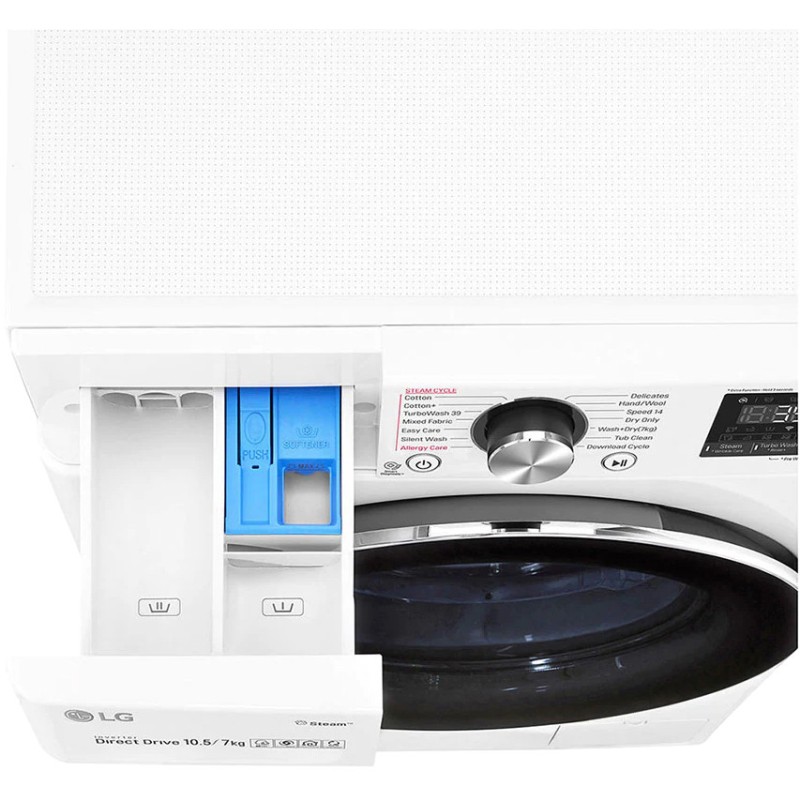 کشوی مواد شوینده در ماشین لباسشویی WDV9142WRP رنگ سفید