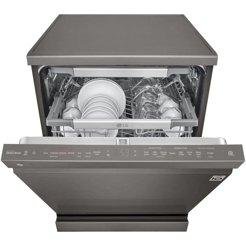 ماشین ظرفشویی ال جی 325 رنگ دودی محصول 2020