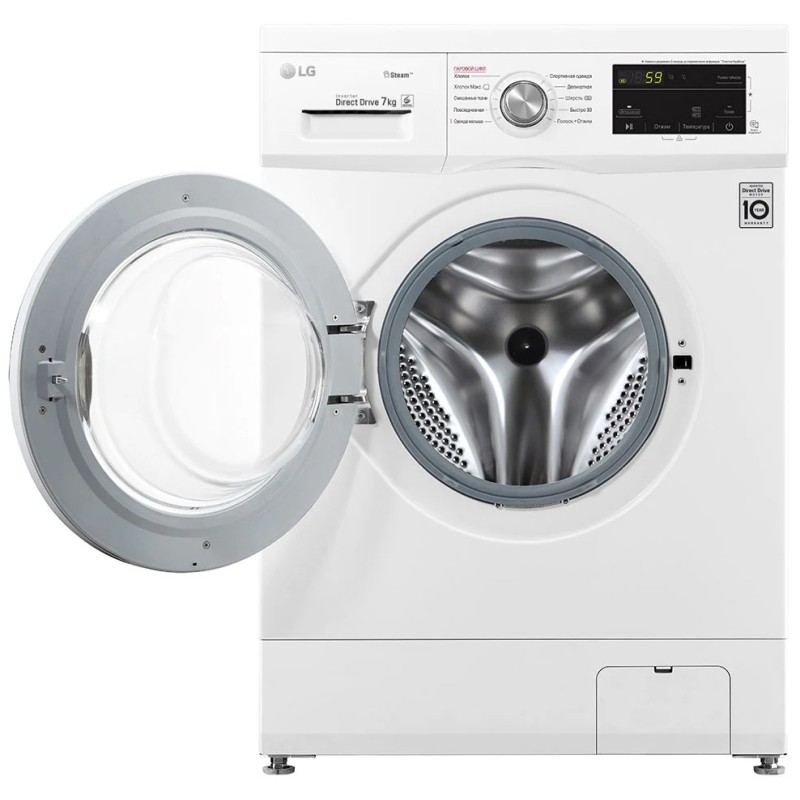 خرید ماشین لباسشویی ال جی J3 با ظرفیت 7 کیلو رنگ سفید