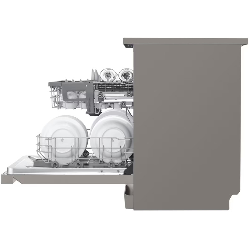 سبد های قابل تنظیم ماشین ظرفشویی ال جی DFB512FP رنگ نقره ای پلاتینیومی