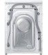 طراحی و نمای پشت ماشین لباسشویی تسمه ای سامسونگ WW80TA046AH رنگ سفید