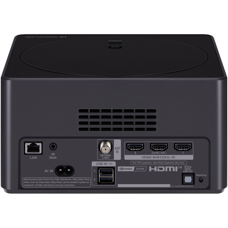 طراحی پشت و پورت های ورودی و خروجی Zero Connect Box تلویزیون ال جی 97M3