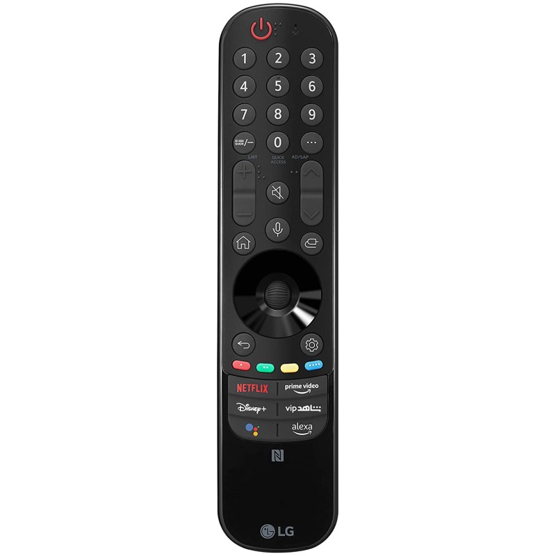 ریموت کنترل هوشمند ال جی MR22GN تلویزیون 2022 ال جی QNED91 سایز 65 اینچ (ممکن است در برخی مونتاژها دکمه ها متفاوت باشد)