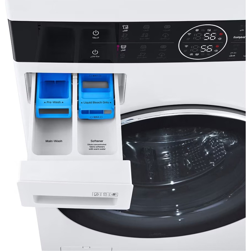 کشوی مواد شوینده در ماشین لباسشویی WT2116WRK رنگ سفید
