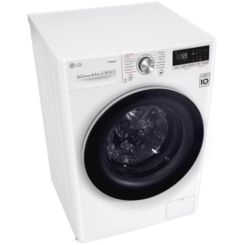 ماشین لباسشویی ال جی V7 با ظرفیت 10.5 کیلویی رنگ سفید