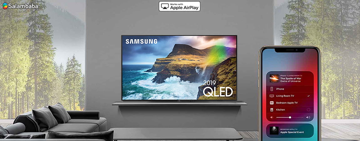 تلویزیون سامسونگ Q70R - قابلیت AirPlay2