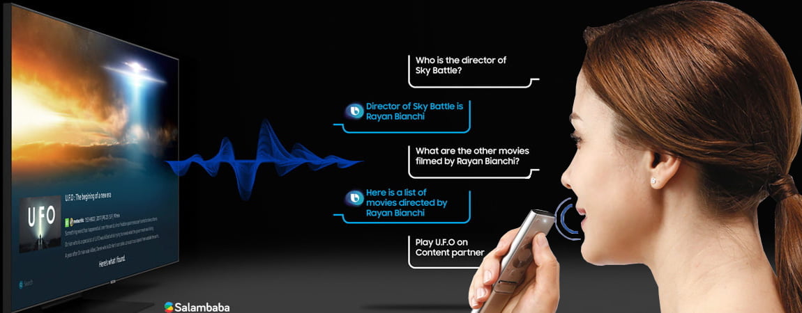 تلویزیون سامسونگ Q50R - دستیار صوتی Bixby